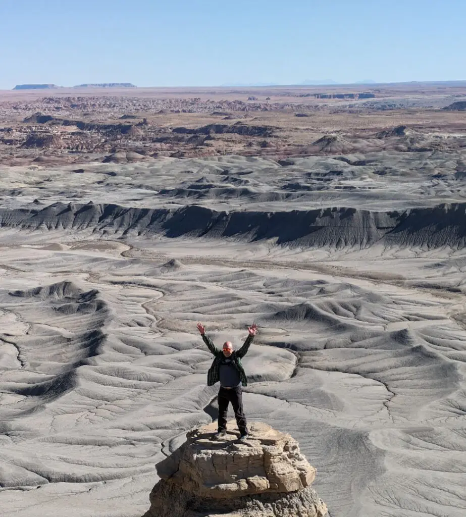 Zach at Moonscape Landing in Utah