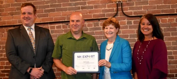Zach Luse and Jeanne Shaheen